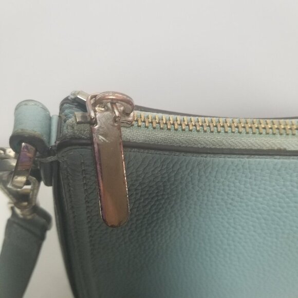 Kate Spade Agean Women's Small Crossbody Teal Pebble Leather Purse - Picture 7 of 13